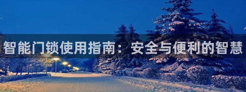 富联娱乐招商德判官333OO：智能门锁使用指南：安全与便利的