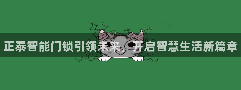 富联娱乐招商互判官333OO：正泰智能门锁引领未来，开启智慧
