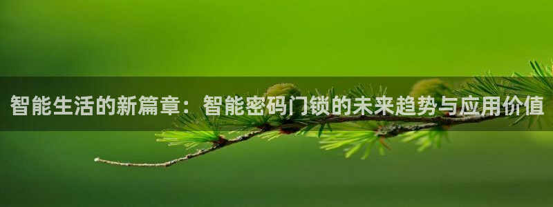 富联娱乐女团有哪些人：智能生活的新篇章：智能密码门锁的未来趋