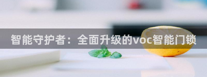 富联2娱乐注册地址在哪：智能守护者：全面升级的voc智能门锁