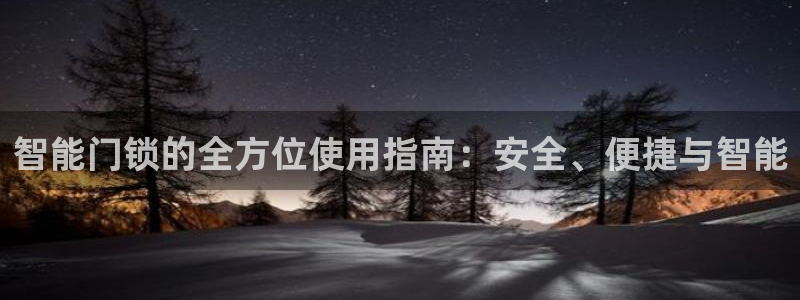 富联娱乐招商疑判官333OO：智能门锁的全方位使用指南：安全