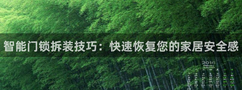 富联娱乐注册登录不上去：智能门锁拆装技巧：快速恢复您的家居安